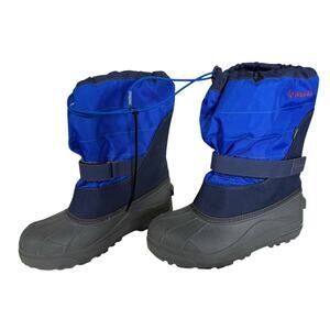 Columbia Boots Powderbug BY1326-464 Youth Blue Winter/Snow Waterproof SZ 7
